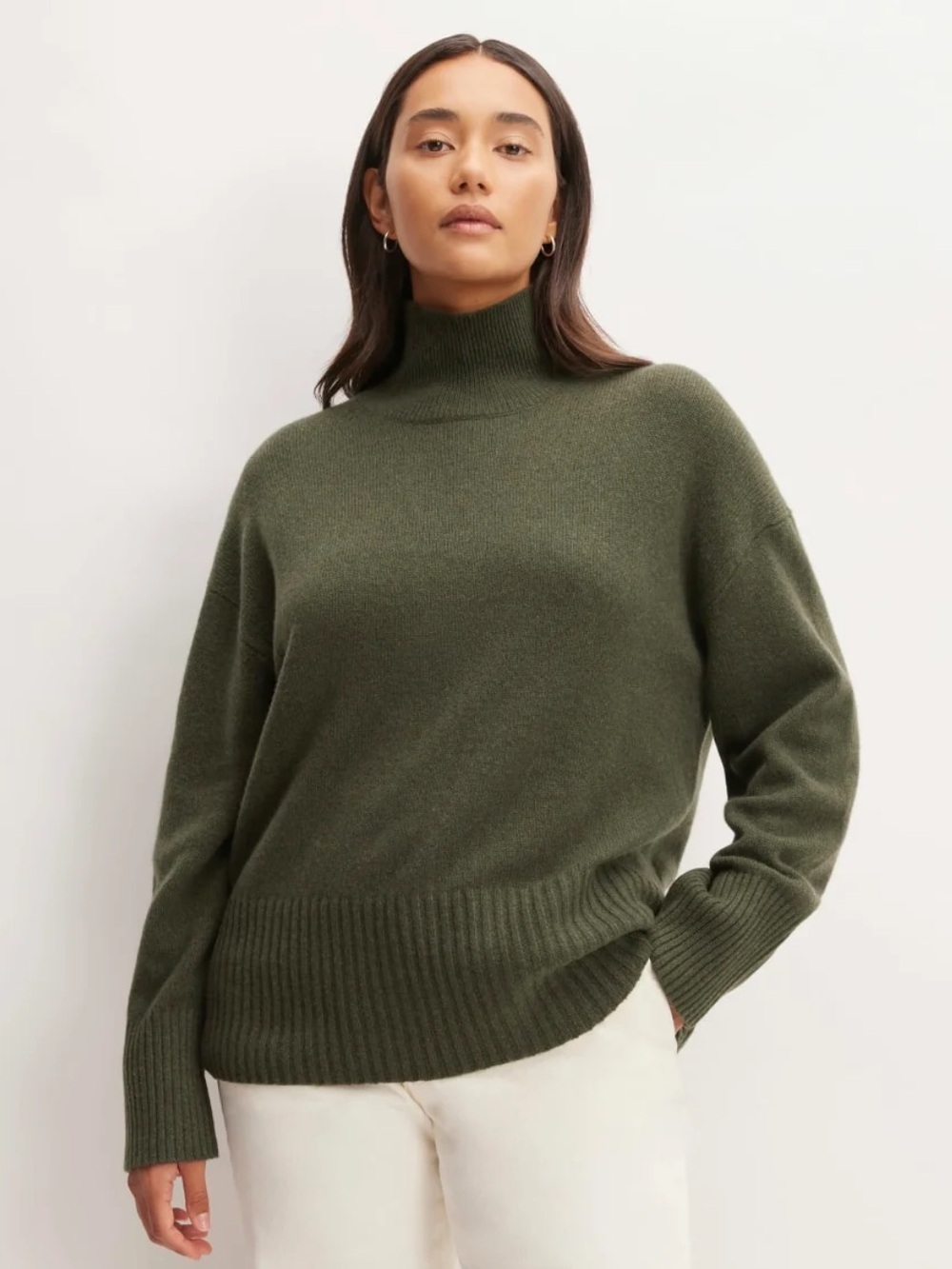 EVERLANE THE CASHMERE OVERSIZED TURTLENECK size medium